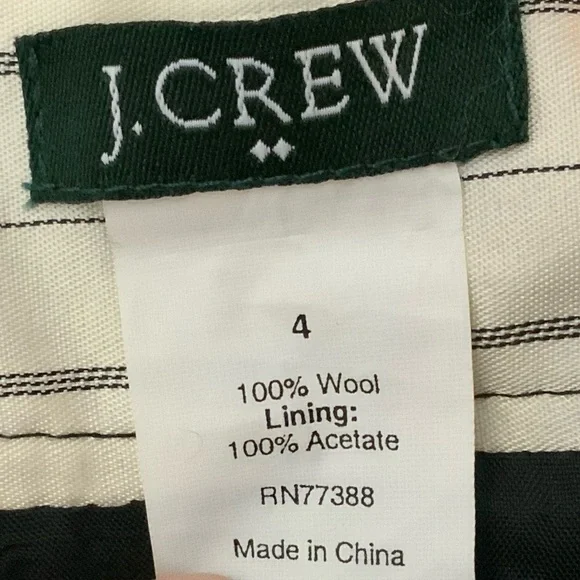 J Crew Wool Pencil Skirt EUC Size 4 Waist 15" Hip 18" Length 23" - Picture 10 of 10